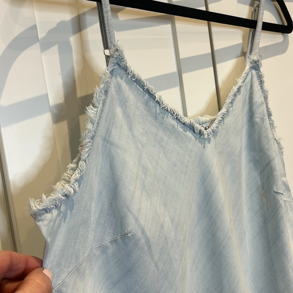DEX Frayed Edge Tencel Camisole Bleach Wash Top Women size XL - Picture 5 of 15